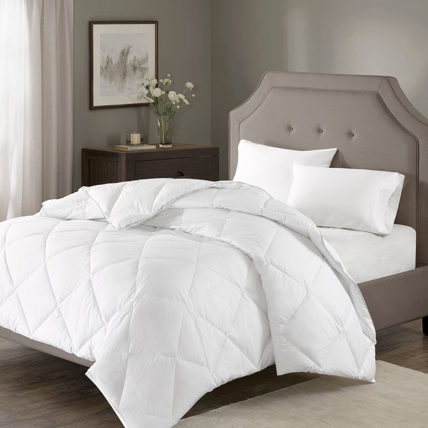 Madison Park Signature Diamond Quilting Down Alternative Comforter