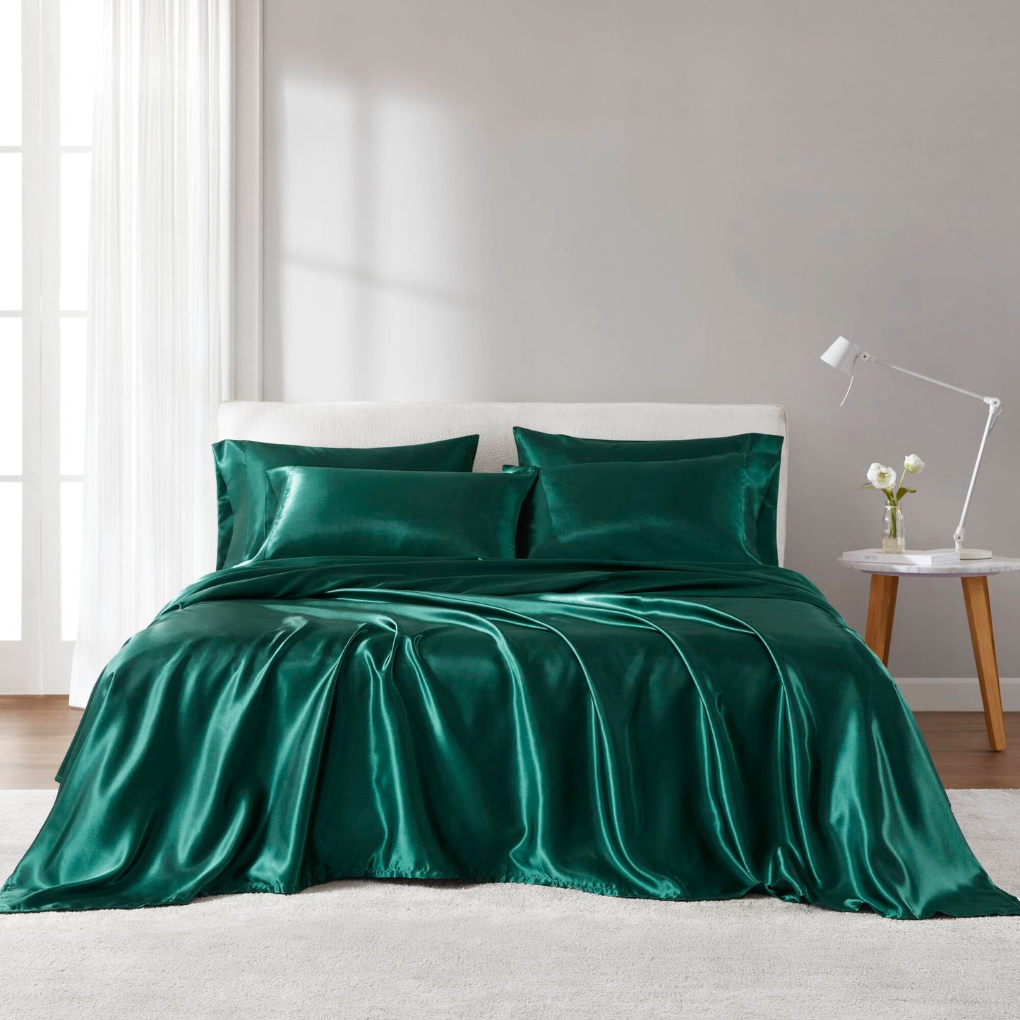 🎁 Satin Luxury 6 PC Sheet Set (100% off)