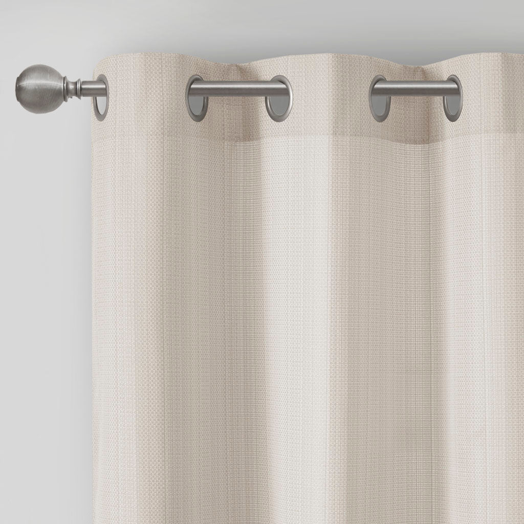 Madison Park Basketweave Room Darkening Curtain Panel Pair