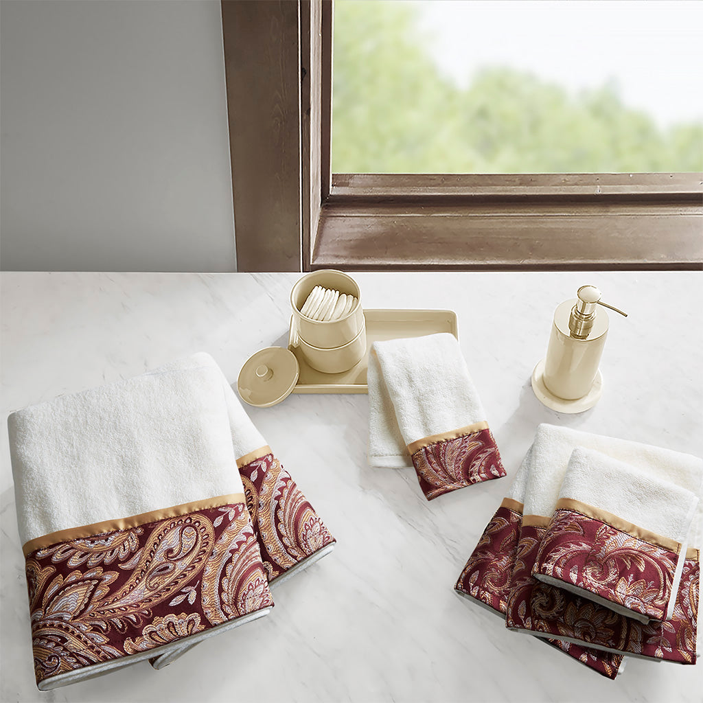 Madison Park 6 Piece Jacquard Towel Set