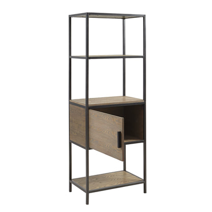 Madison Park 3-Shelf Bookcase with Storage Cabinet