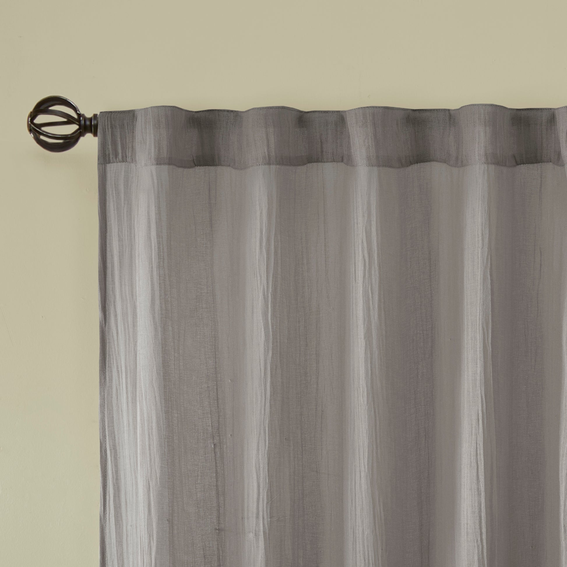 Madison Park Solid Crushed Curtain Panel Pair