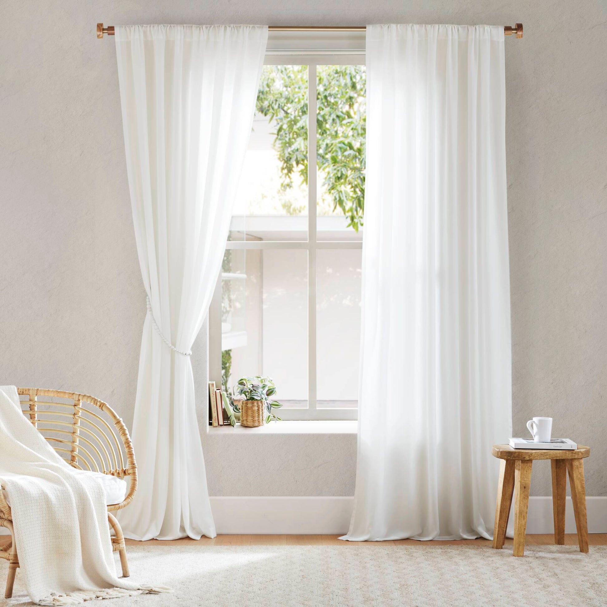 Madison Park Rod Pocket with Back Tab Privacy Curtain Pair
