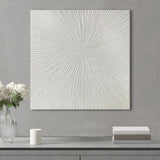 Sunburst Hand Painted Dimensional Resin Wall Art