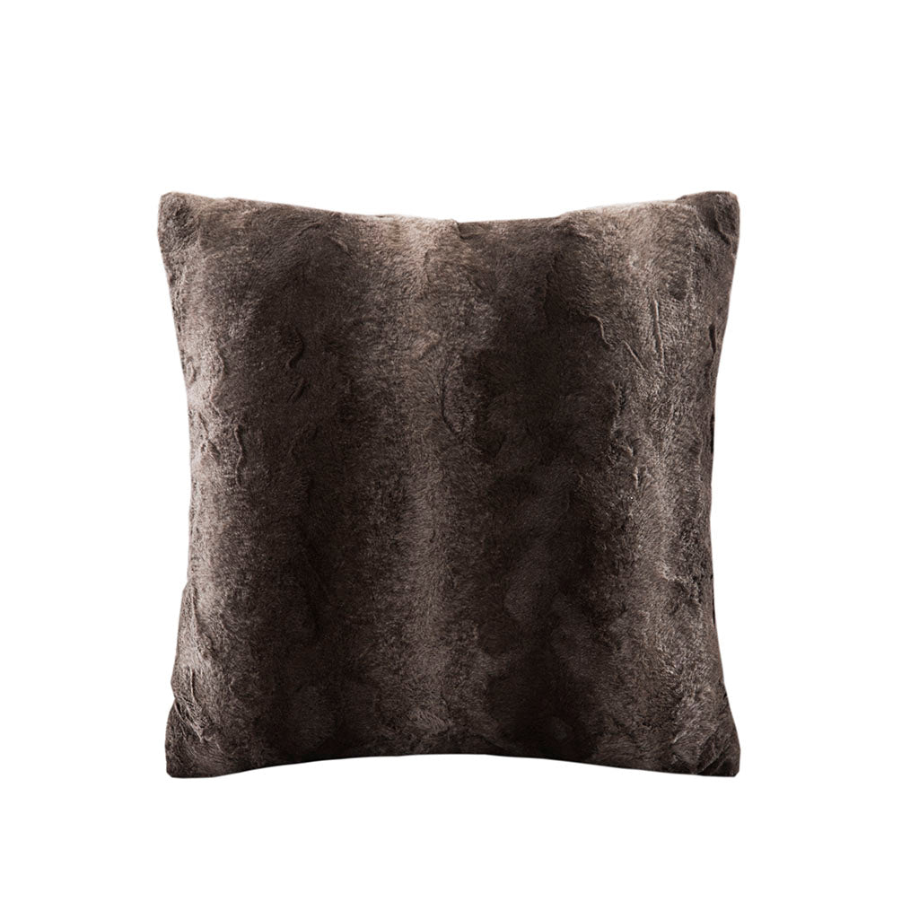 Madison Park Faux Fur Square Pillow