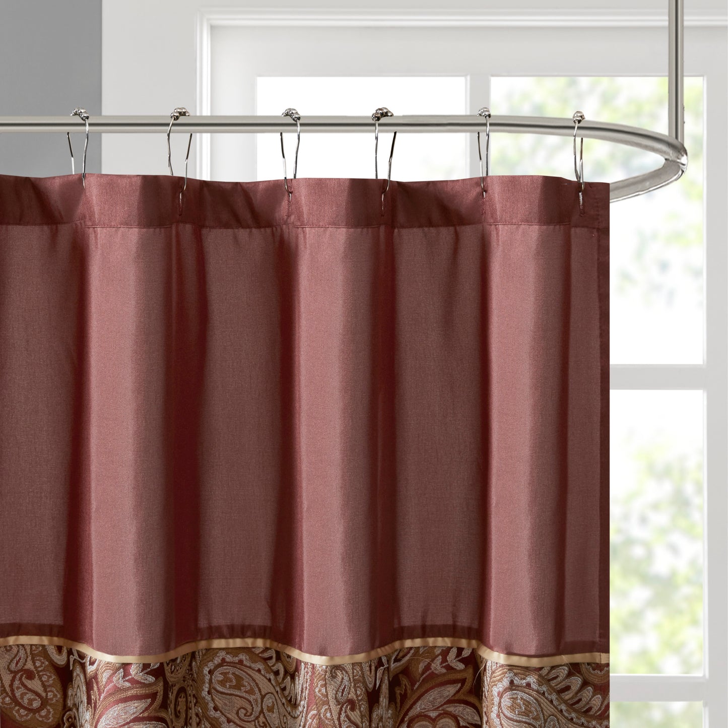 Madison Park Jacquard Shower Curtain