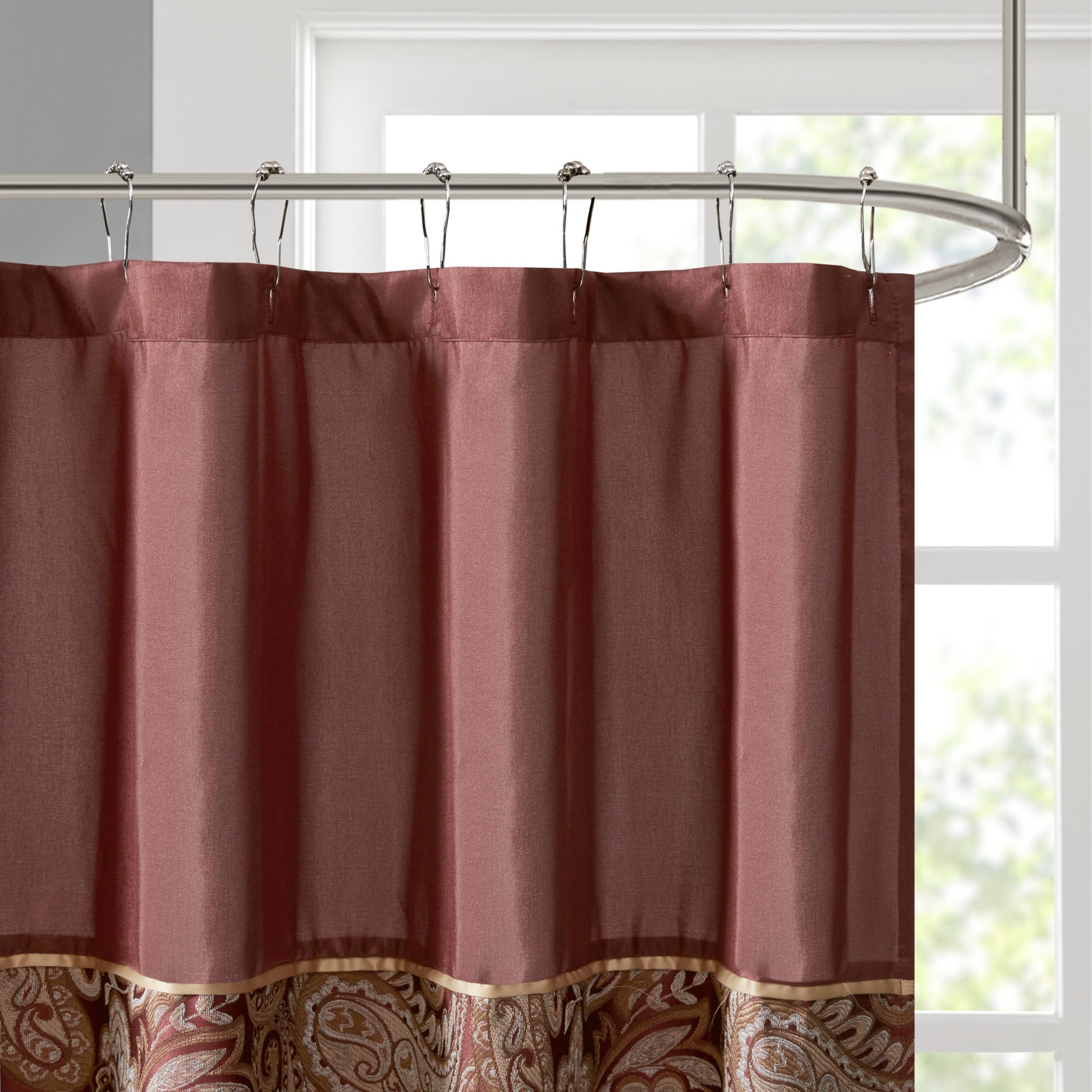 Madison Park Jacquard Shower Curtain