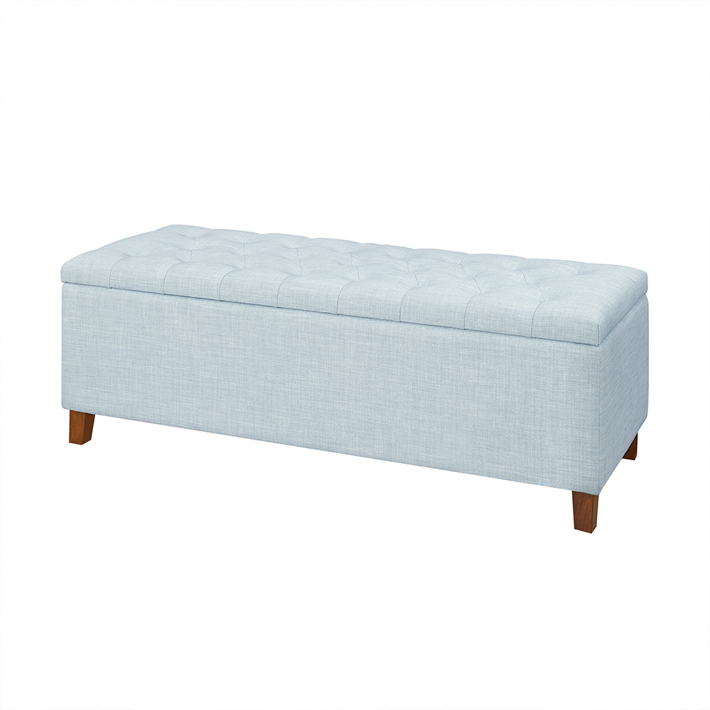 Madison Park Tufted Top Upholstered Storage Bench