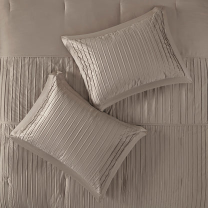 Madison Park 7 Piece Polyester Charmeuse Comforter Set