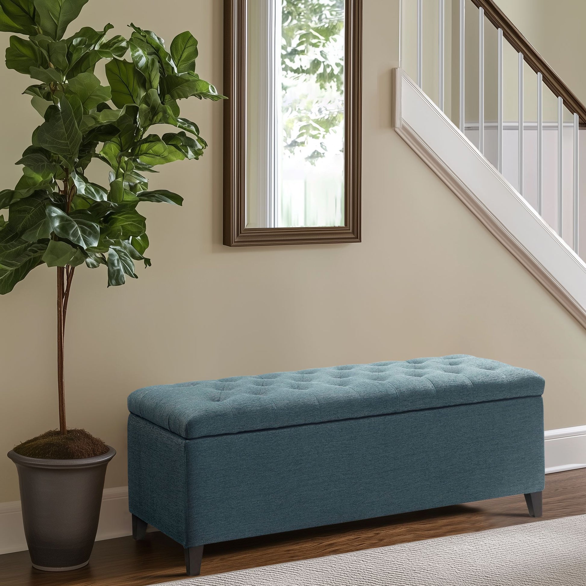 Madison Park Tufted Top Soft Close Storage Bench