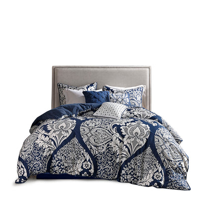 Madison Park 7 Piece Cotton Printed Comforter Set