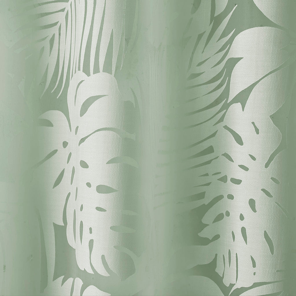 Madison Park Palm Leaf Burnout Window Sheer