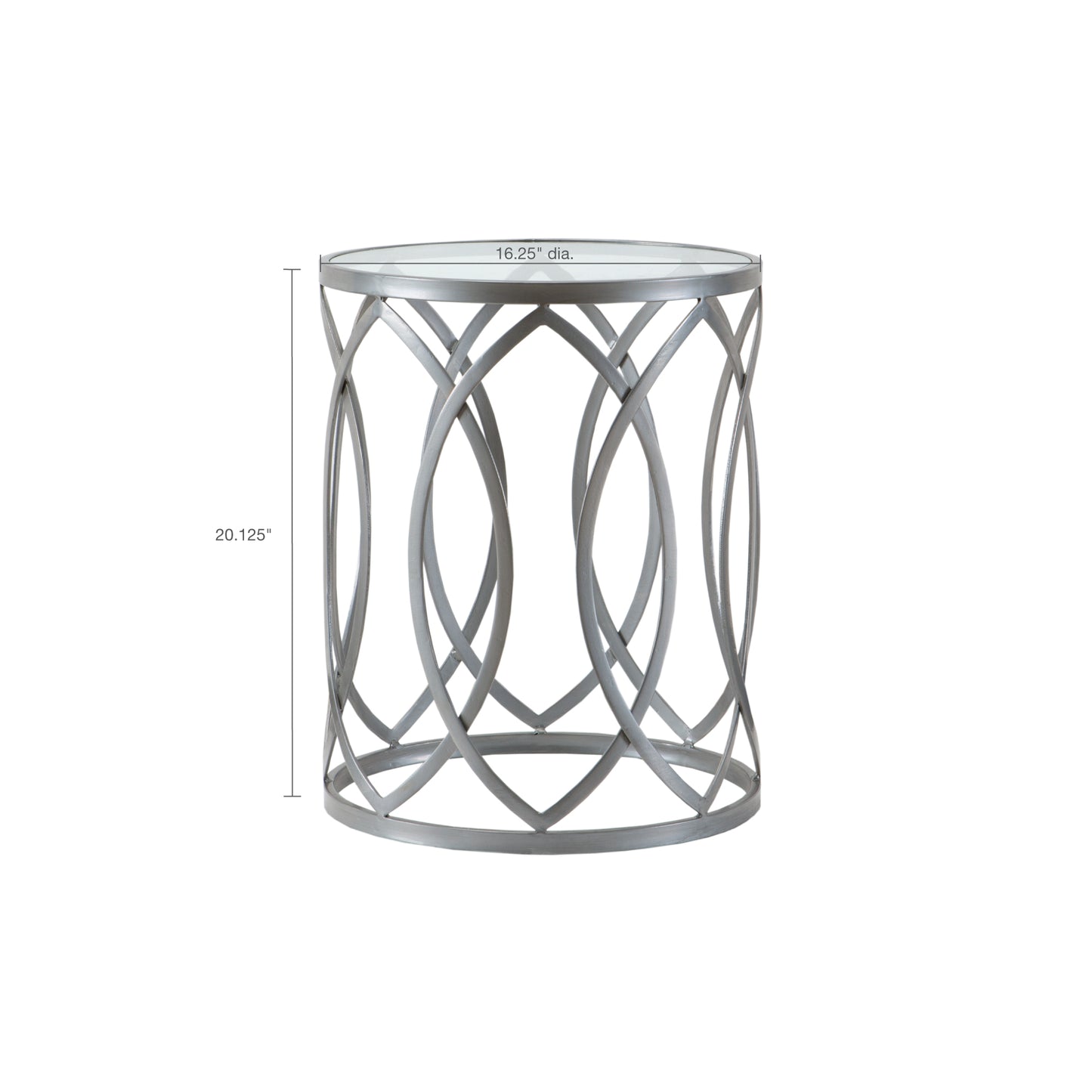 Madison Park Metal Eyelet Accent Table