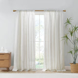 Kyler Linen Blend Light Filtering Curtain Panel Pair