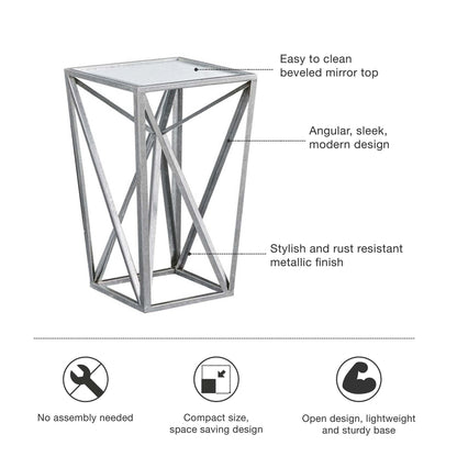 Madison Park Angular Mirror Accent Table