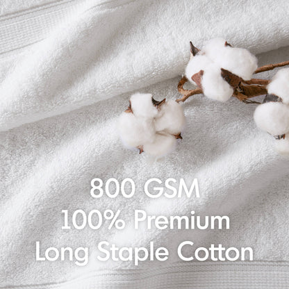 Madison Park Signature 800GSM Ultra-Soft 100% Cotton Absorbent Towel Set