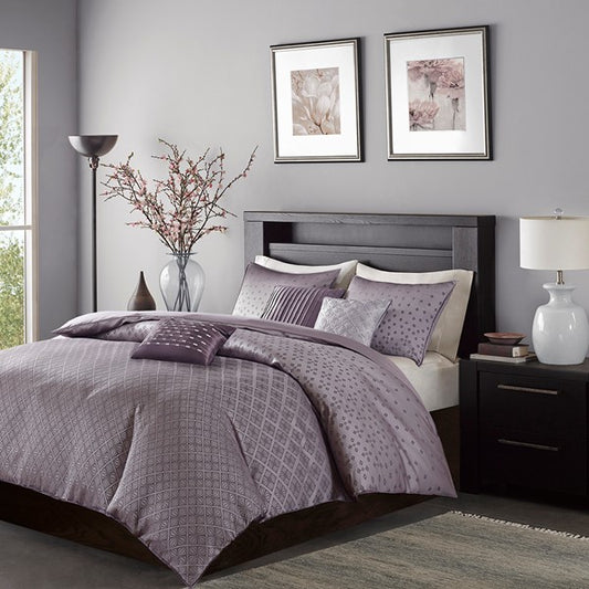 Biloxi 6-Piece Jaquard Duvet Cover Set
