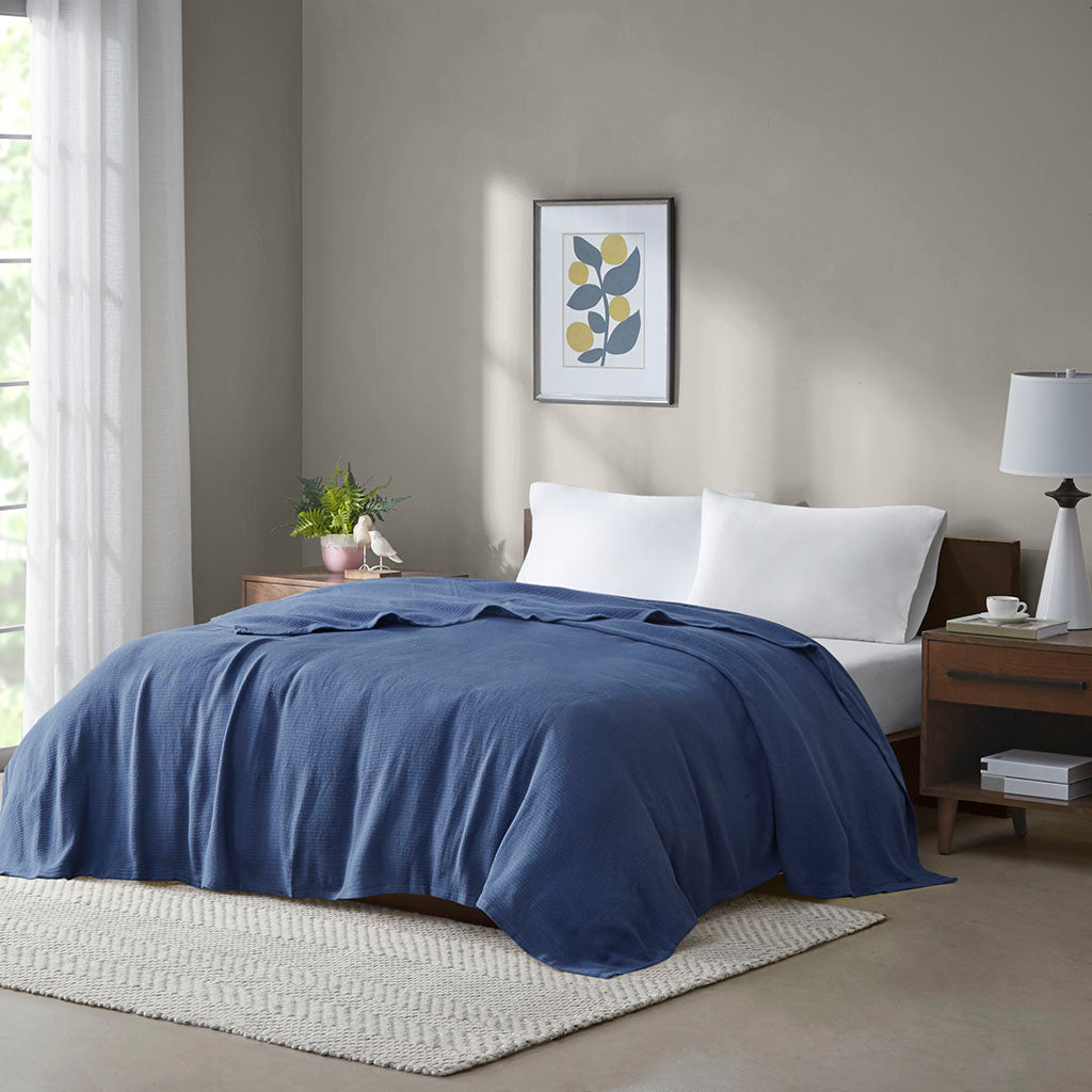 🎁 Freshspun Basketweave Cotton Blanket (100% off)