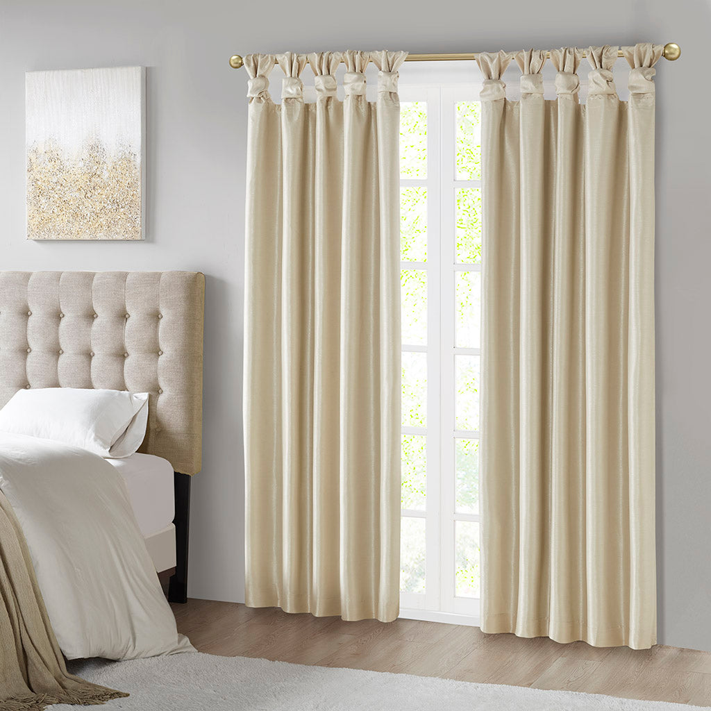 Madison Park Twist Tab Total Blackout Window Curtain Panel