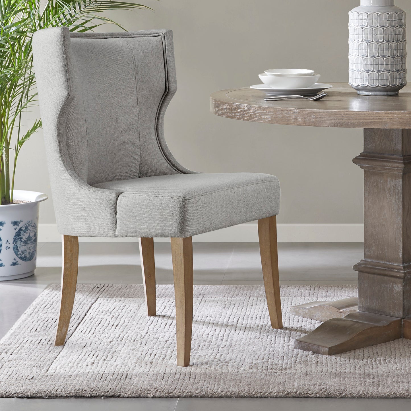 Madison Park Upholstered Wingback Dining Chair