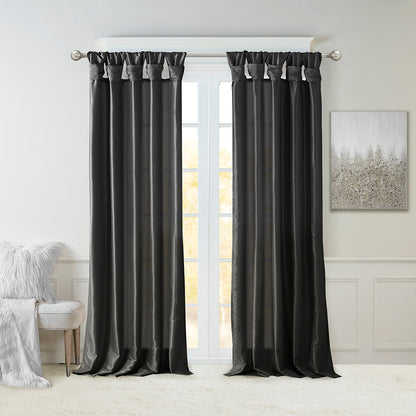 Madison Park Twist Tab Lined Window Curtain Panel