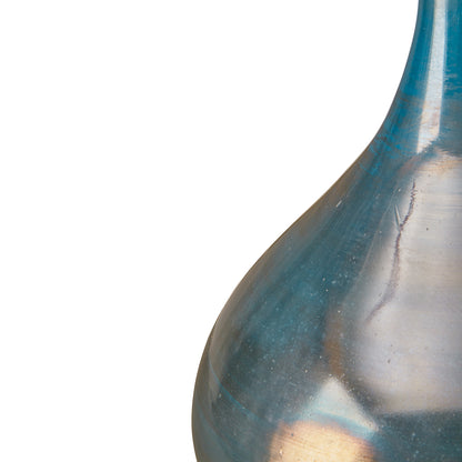 Madison Park Signature Blue and Bronze Decorative Glass Vases 3-piece set