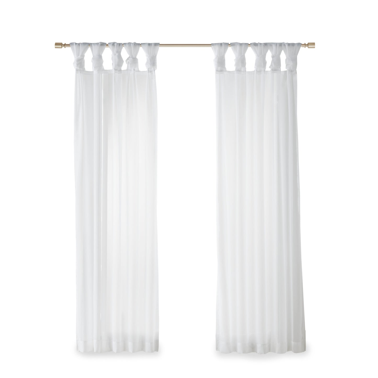 Madison Park Twist Tab Voile Sheer Window Pair