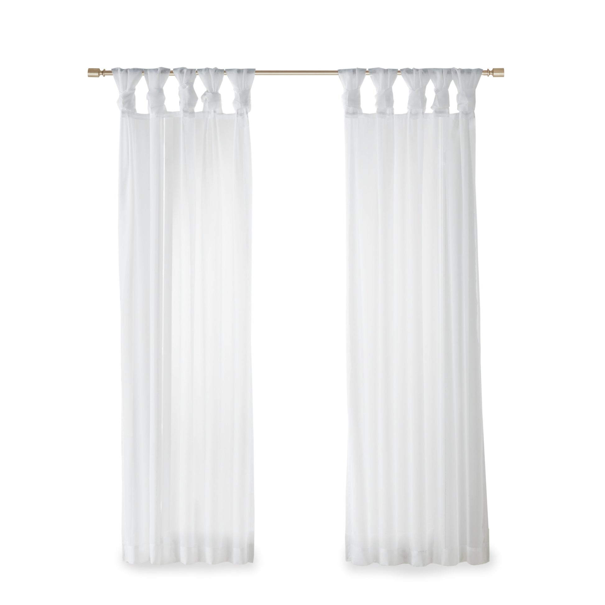 Madison Park Twist Tab Voile Sheer Window Pair