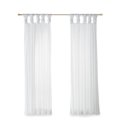 Madison Park Twist Tab Voile Sheer Window Pair