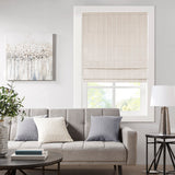 Galen Basketweave Room Darkening Cordless Roman Shade