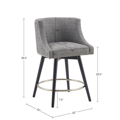 Madison Park Swivel Counter Stool