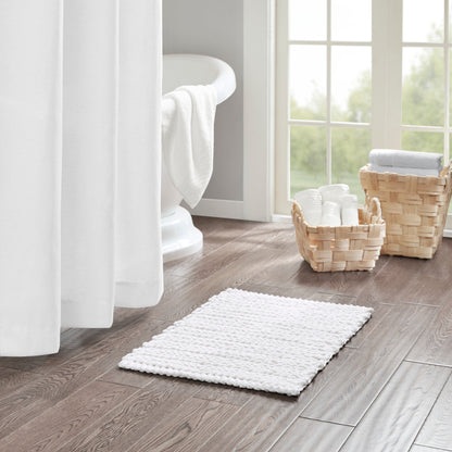 Madison Park 100% Cotton Chenille Chain Stitch Rug