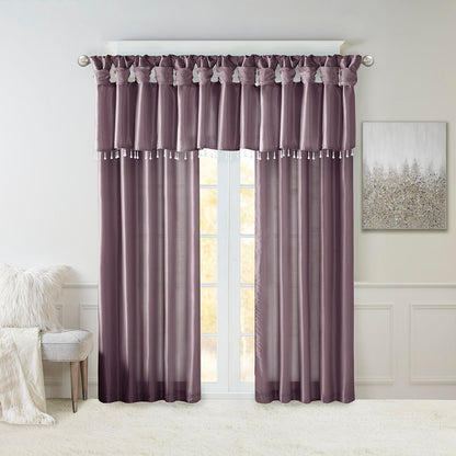 Madison Park Twist Tab Lined Window Curtain Panel