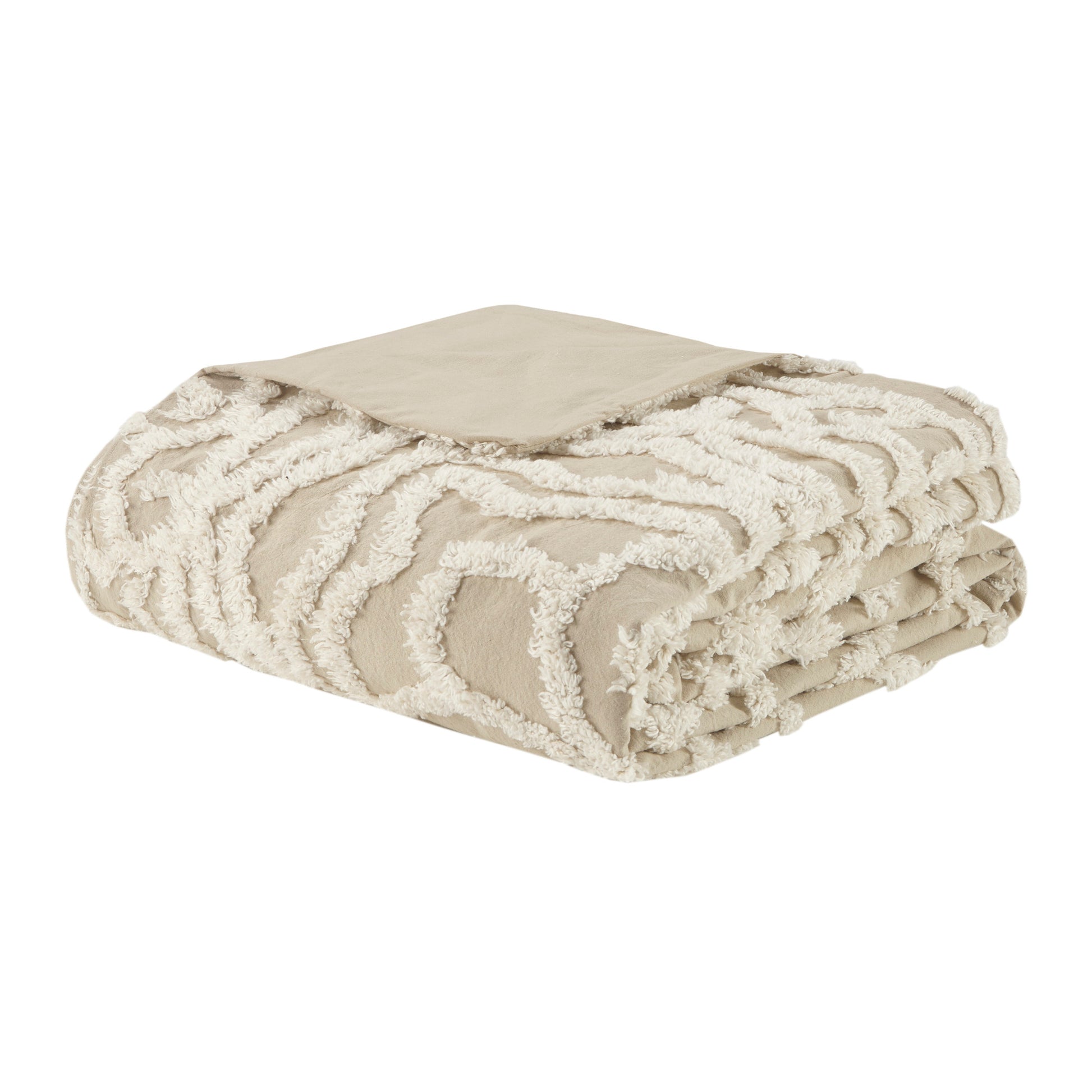 Madison Park 3 piece Tufted Cotton duvet cover set