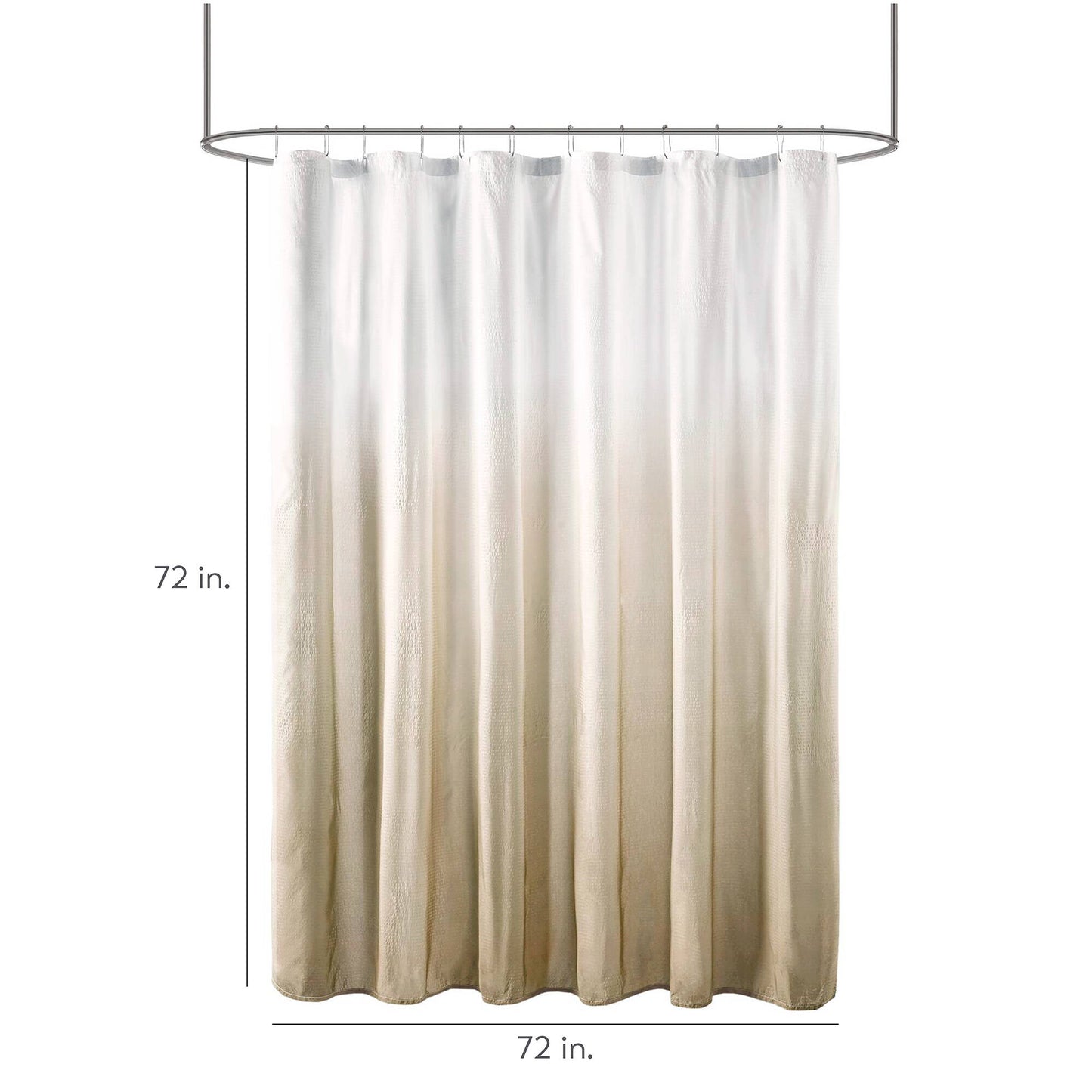 Madison Park Ombre Printed Seersucker Shower Curtain