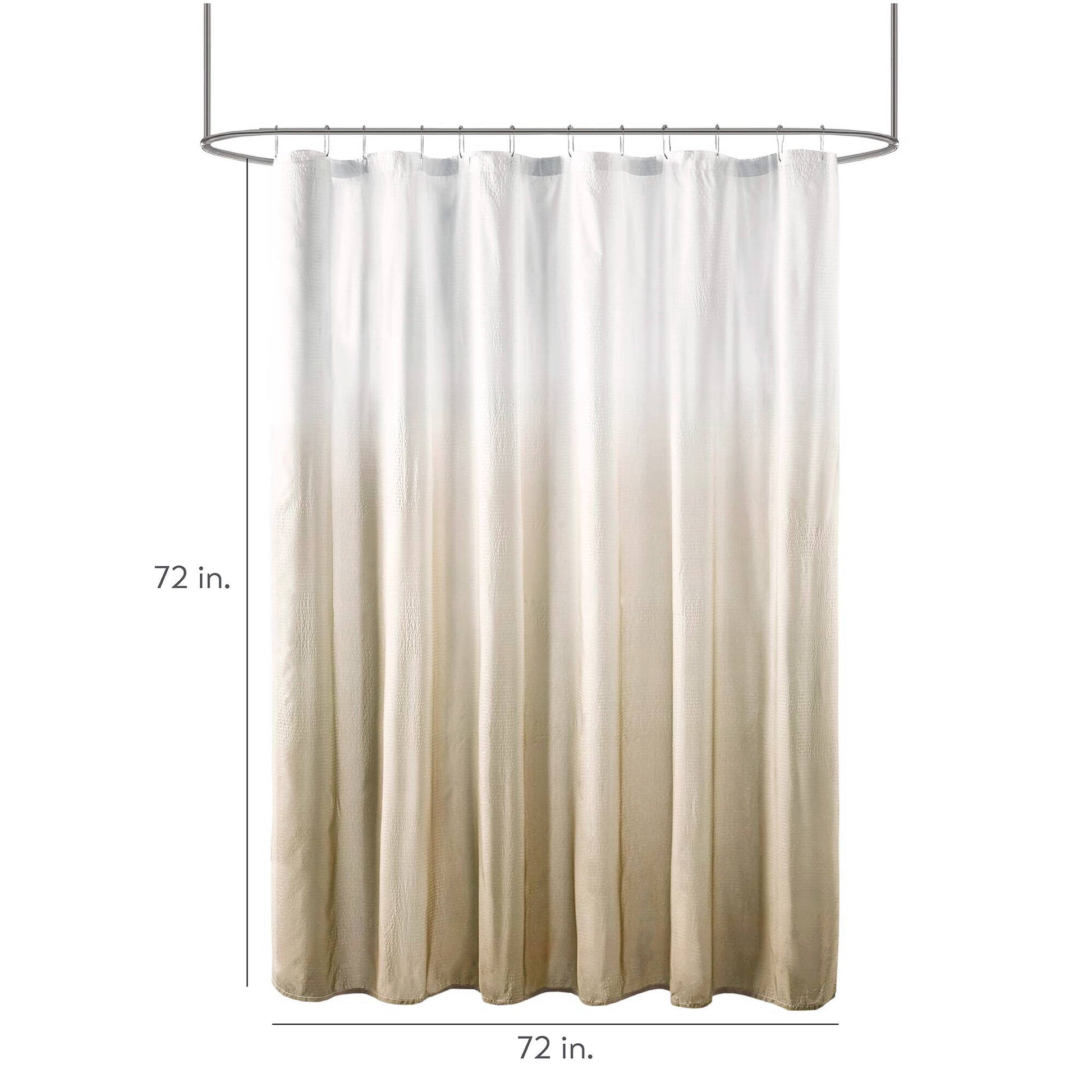 Madison Park Ombre Printed Seersucker Shower Curtain
