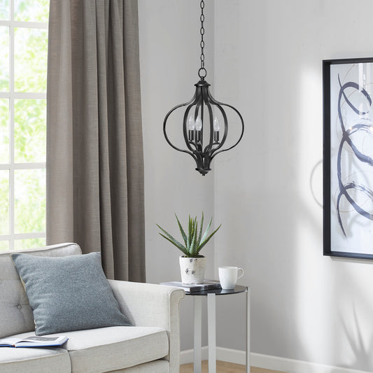 Hampton Hill 3-Light Metal Chandelier with Adjustable Chain