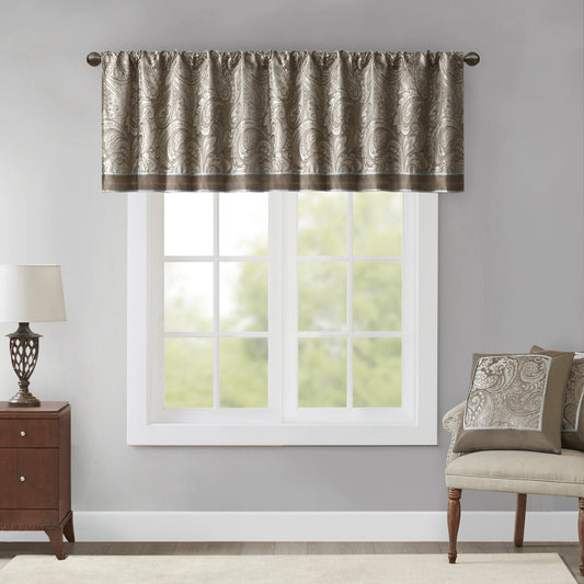 Madison Park Jacquard Window Valance
