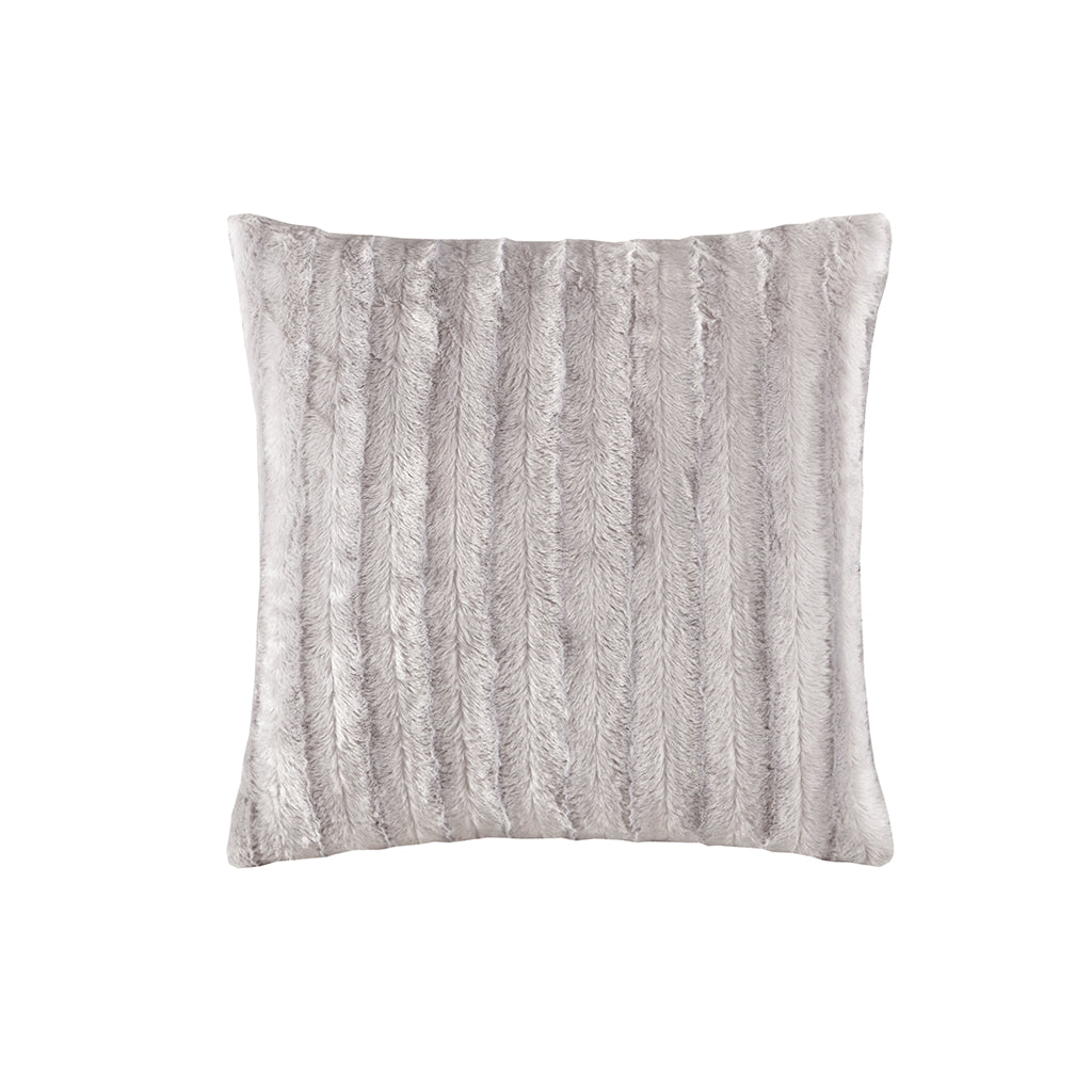 Madison Park Faux Fur Square Pillow