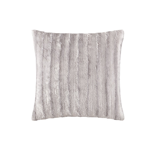 Madison Park Faux Fur Square Pillow