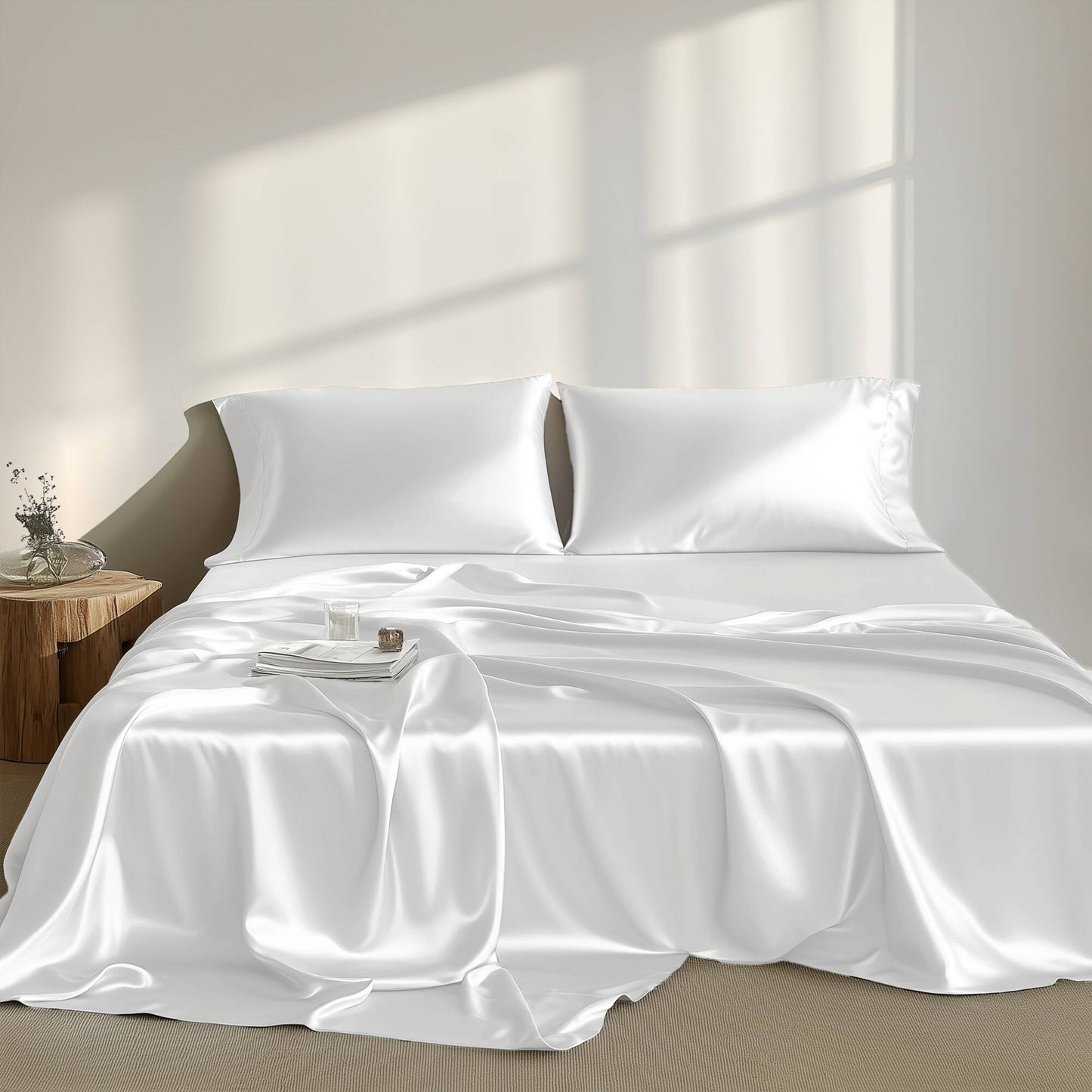 🎁 Satin Luxury 6 PC Sheet Set (100% off)