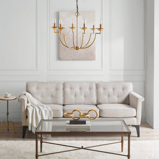 Hampton Hill 6-Light Traditional Candelabra Styled Chandelier