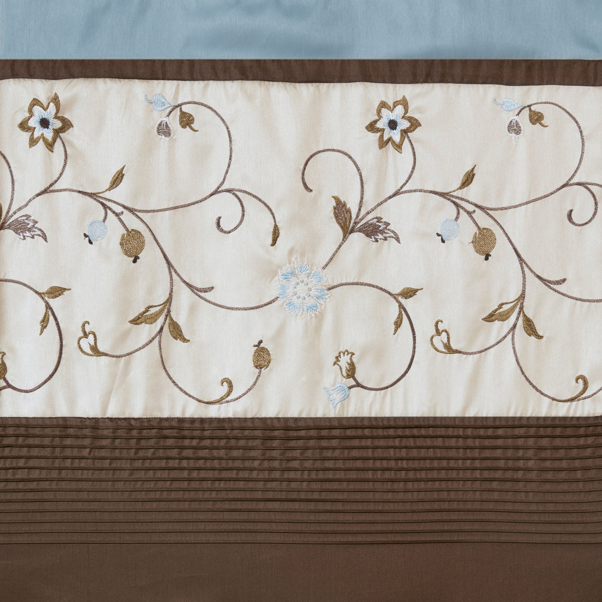 Madison Park Embroidered Window Valance