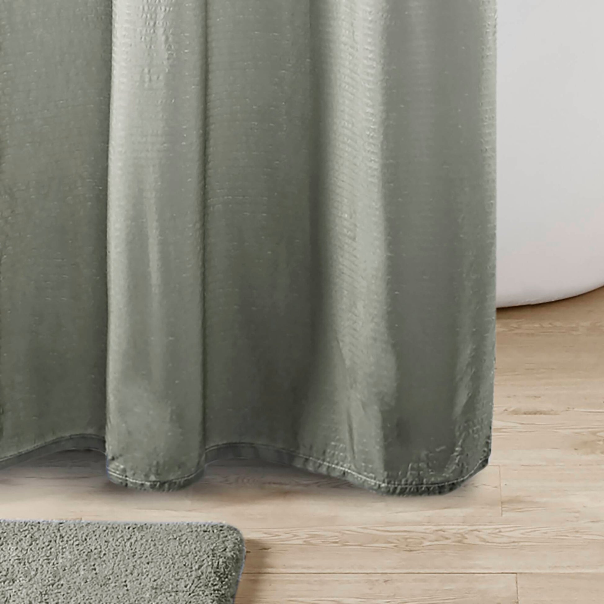 Madison Park Ombre Printed Seersucker Shower Curtain
