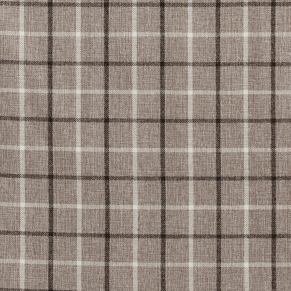 Madison Park Plaid Faux Leather Tab Top Curtain Panel with Fleece Lining