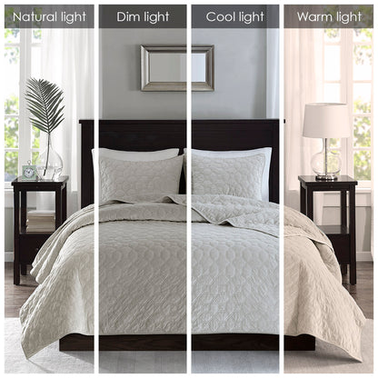 Madison Park 3 Piece Velvet Quilt Set