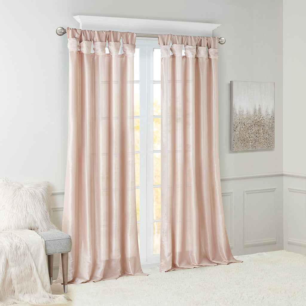 Madison Park Twist Tab Lined Window Curtain Panel