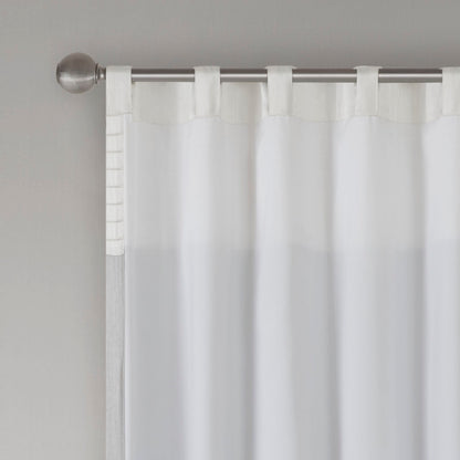 Madison Park Polyoni Pintuck Curtain Panel