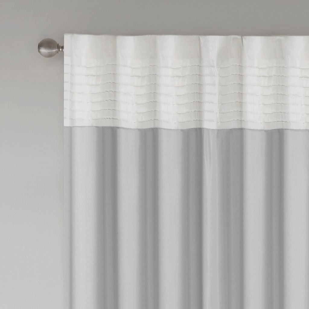 Madison Park Polyoni Pintuck Curtain Panel