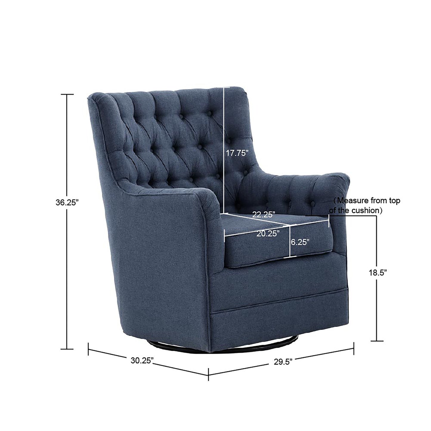 Madison Park Swivel Glider Chair